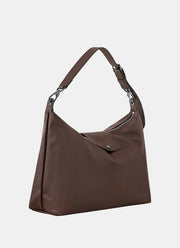 Pliage Xtra Leather Should Mocha by Longchamp
