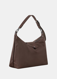 Pliage Xtra Leather Should Mocha by Longchamp