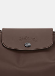 Pliage Xtra Leather Should Mocha by Longchamp