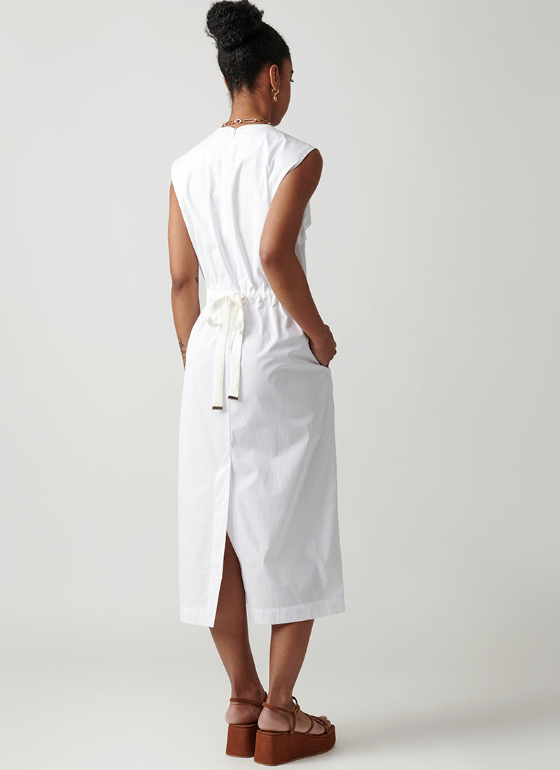 Lorena Antoniazzi Sleeveless Dress with Drawstring Waist