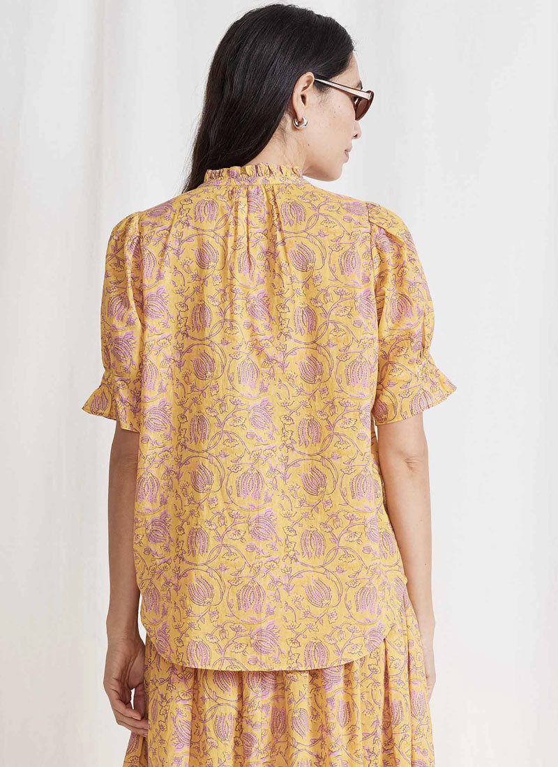 Apiece Apart Los Altos Puffed Sleeve Blouse