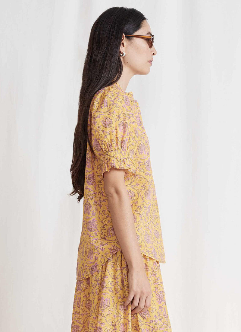 Apiece Apart Los Altos Puffed Sleeve Blouse