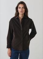 Long Sleeve Corduroy Boyfriend  Shirt