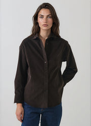 Long Sleeve Corduroy Boyfriend  Shirt
