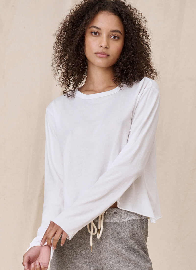 The Great Long Sleeve Crop T-Shirt