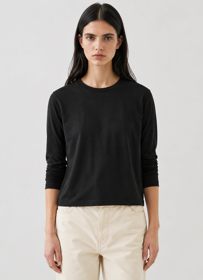 Long Sleeve Iconic Boyfriend Crew T-Shirt