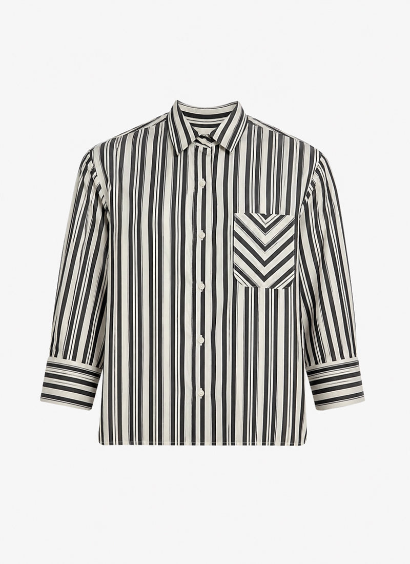 rag & bone Luca Stripe Poplin Shirt