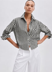 rag & bone Luca Stripe Poplin Shirt
