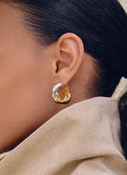 Lucy Williams Chunky Entwine Medium Hoop Earrings