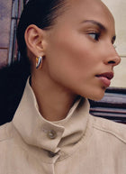 Lucy Williams Chunky Entwine Medium Hoop Earrings