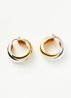 Lucy Williams Chunky Entwine Medium Hoop Earrings
