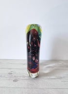 Haute Curature Luigi Onesto for Onesto Oball Postmodern Palette Abstract Sommerso Vase, 1980s