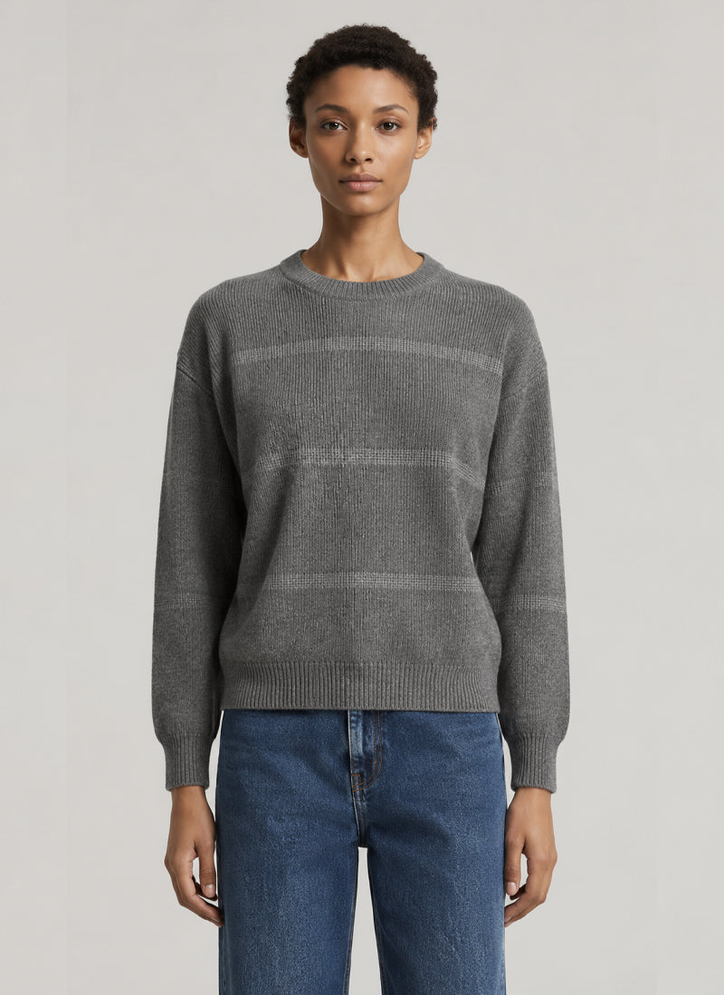 Lurex Silk Cashmere Crew Sweater