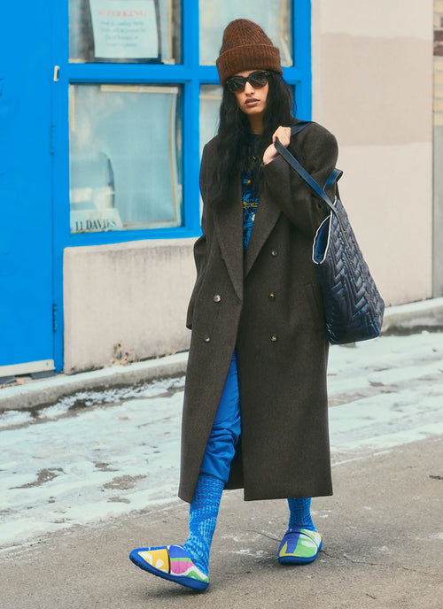 Wool Double Breasted Overcoat