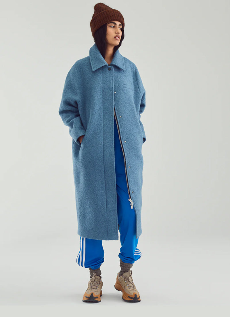 Alpaca Zipper Curve Coat