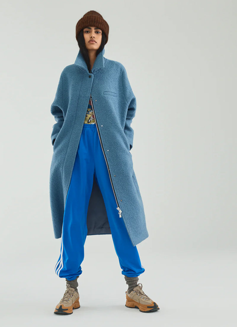 Alpaca Zipper Curve Coat