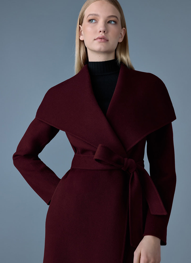 Mackage Mai Double-Face Wool Belted Coat