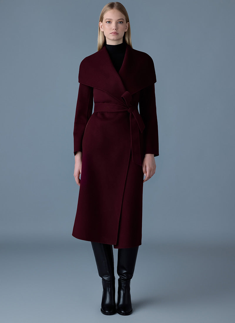 Mackage Mai Double-Face Wool Belted Coat