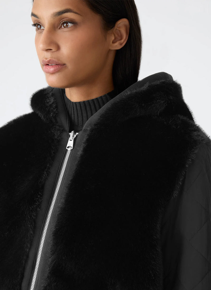 Mackage Gwendal Half Faux Fur Hoodie