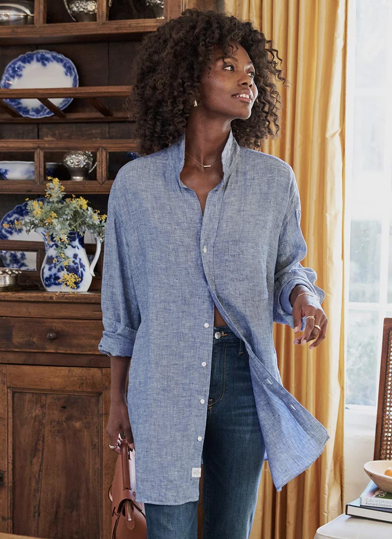 Frank & Eileen Mackenzie Lived-In Linen Shirt