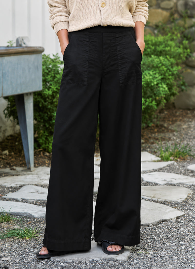 Madeline Patch Pocket Pull On Pant by Frank & Eileen at Andrews