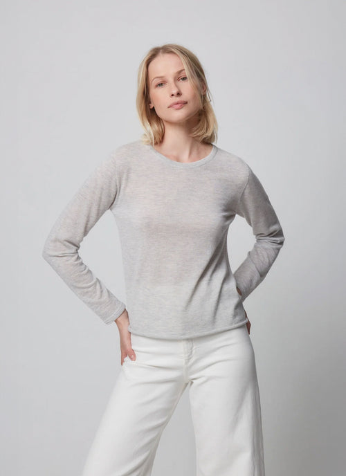 Majestic Cashmere Long Sleeve Crewneck