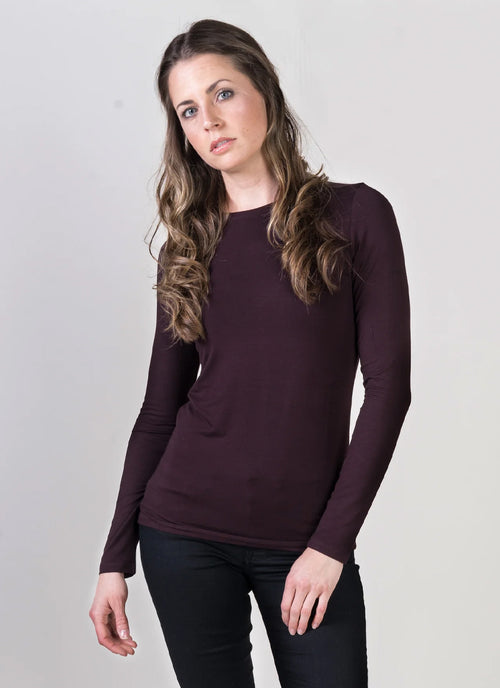 Majestic Soft Touch Long Sleeve Crew Neck