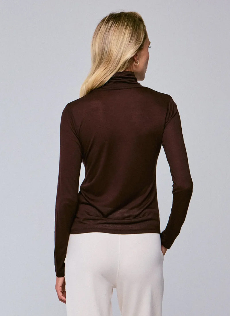  Soft Touch Long Sleeve Turtleneck Tee by Majestic at Andrews 