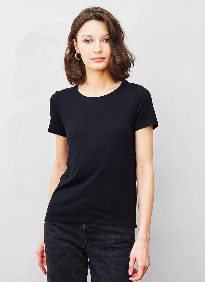 Majestic Soft Touch Short Sleeve Semi Relax Crew T-Shirt