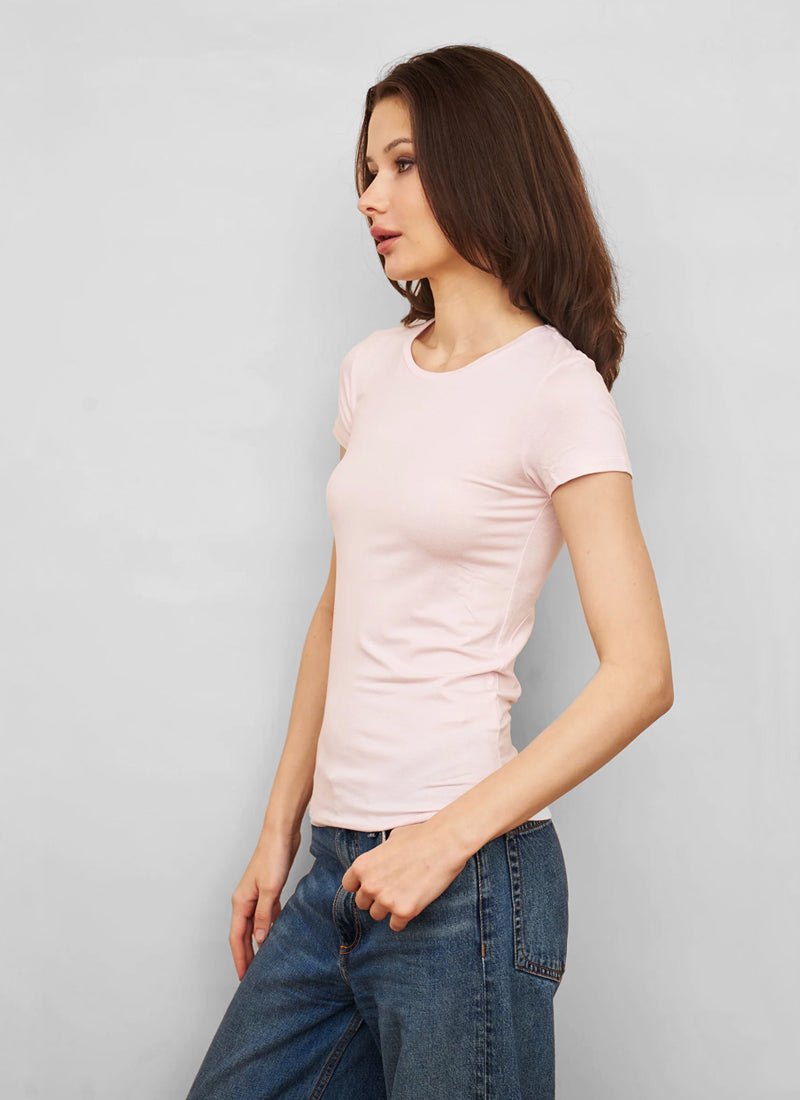 Majestic Soft Touch Short Sleeve Semi Relax Crew T-Shirt