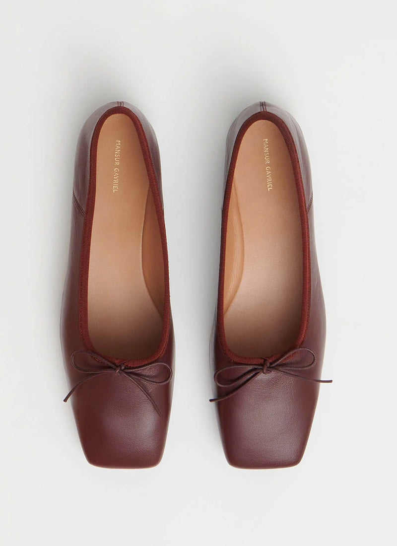Mansur Gavriel Square Toe Ballerina Flat