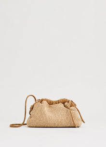 Mansur Gavriel Raffia Mini Cloud Clutch
