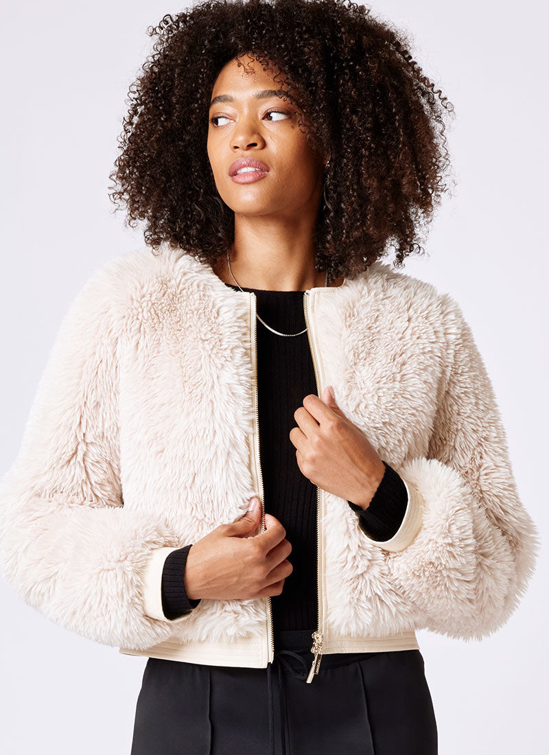 Marc Cain Faux Fur Outdoor Jacket
