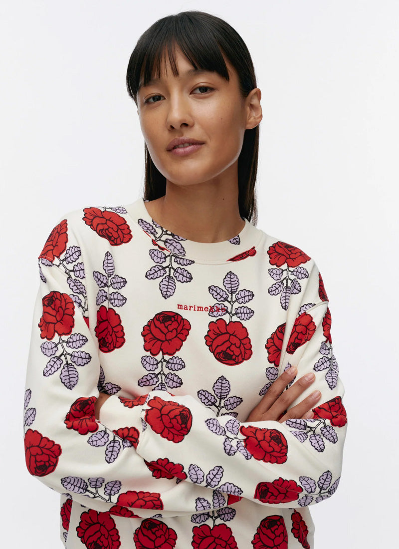 Marimekko Leiot Vihkiruusu Kioski Sweatshirt