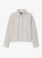 Marin Cropped Striped Shirt