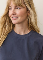 Luxe Sueded Crew Tee