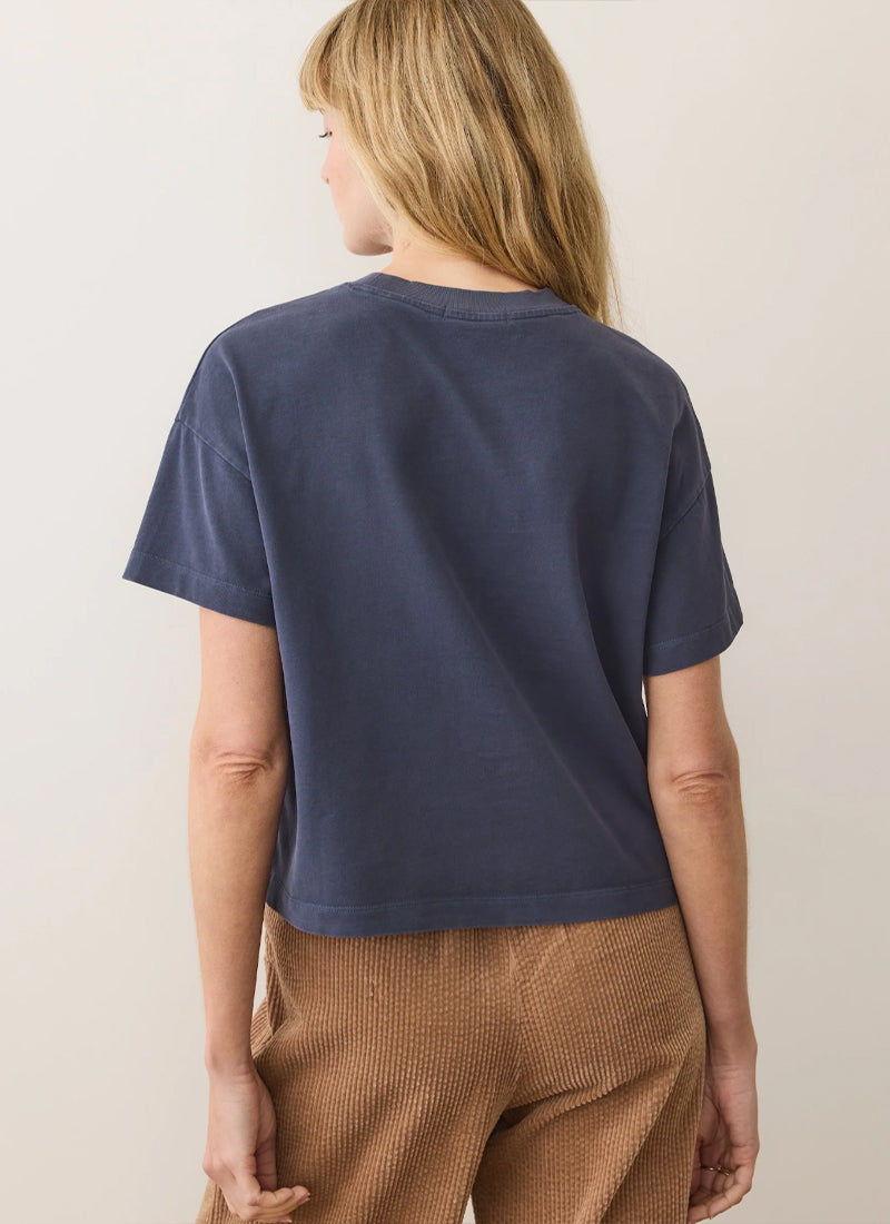 Luxe Sueded Crew Tee