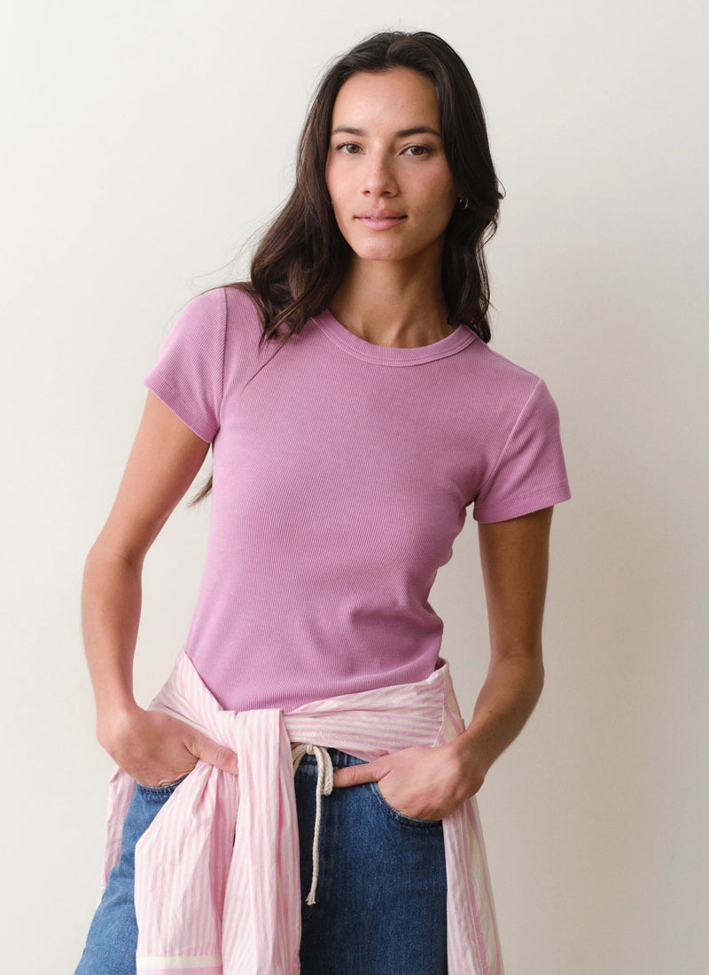 Lexi Rib Crew Tee by Marine Layer at Andrews