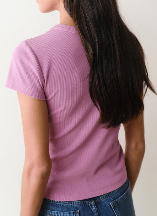 Lexi Rib Crew Tee by Marine Layer at Andrews