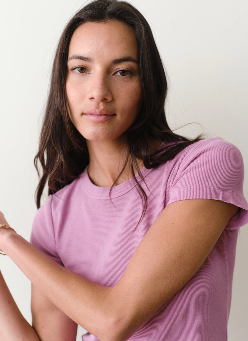Lexi Rib Crew Tee by Marine Layer at Andrews
