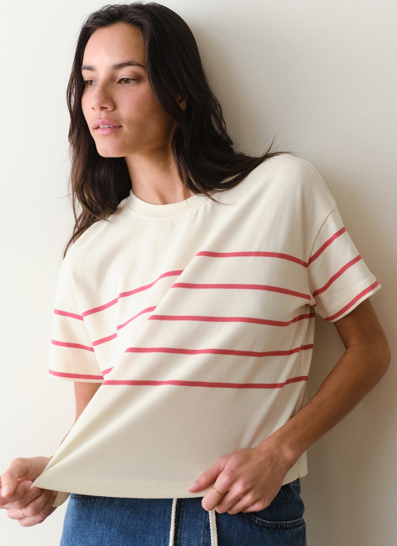 MARINE LAYER Luxe Sueded Crew Tee