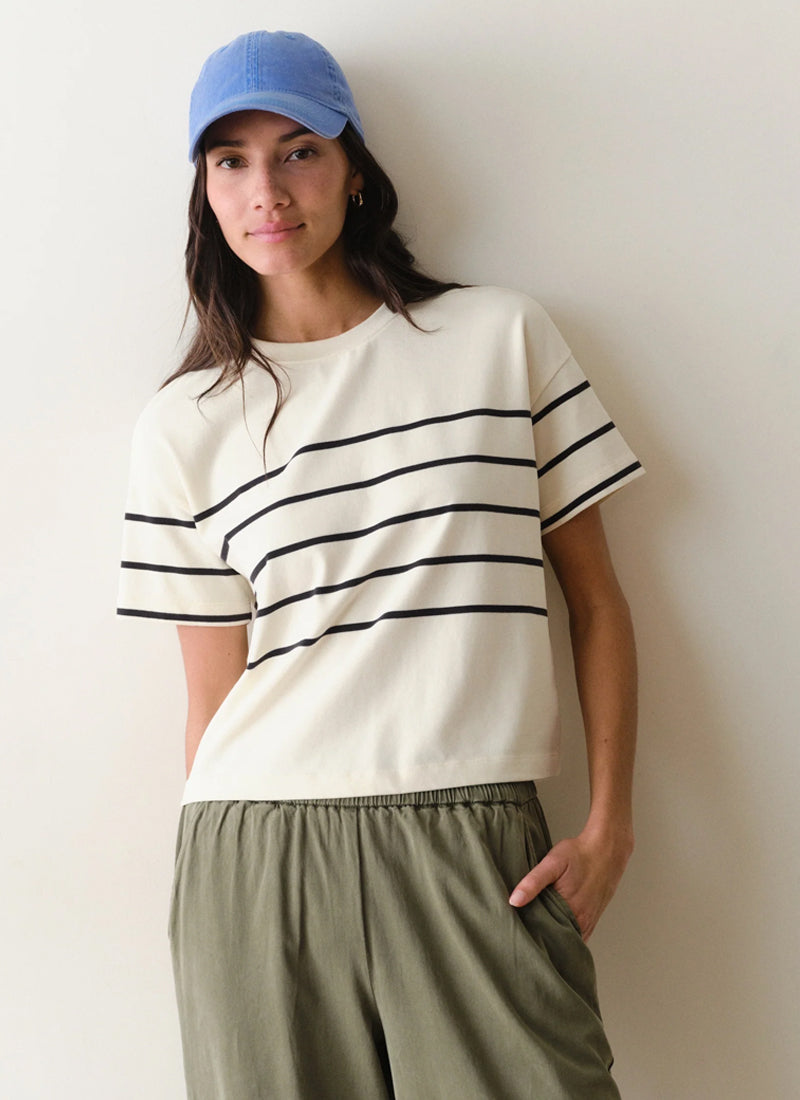 MARINE LAYER Luxe Sueded Crew Tee