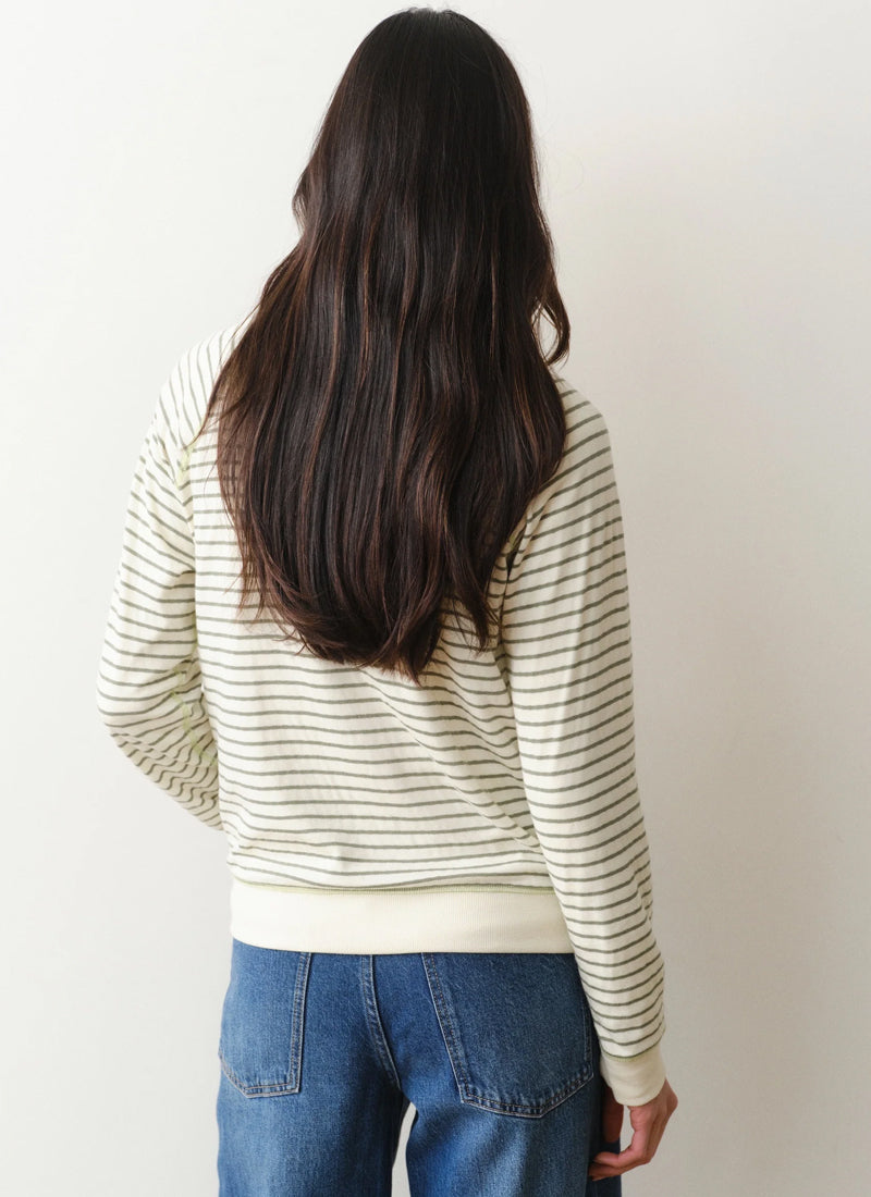 MARINE LAYER Reversible Raglan Crewneck Sweatshirt