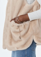  Maury Faux Fur Hooded Vest by Giovanni at Andrews 
