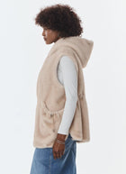  Maury Faux Fur Hooded Vest by Giovanni at Andrews 