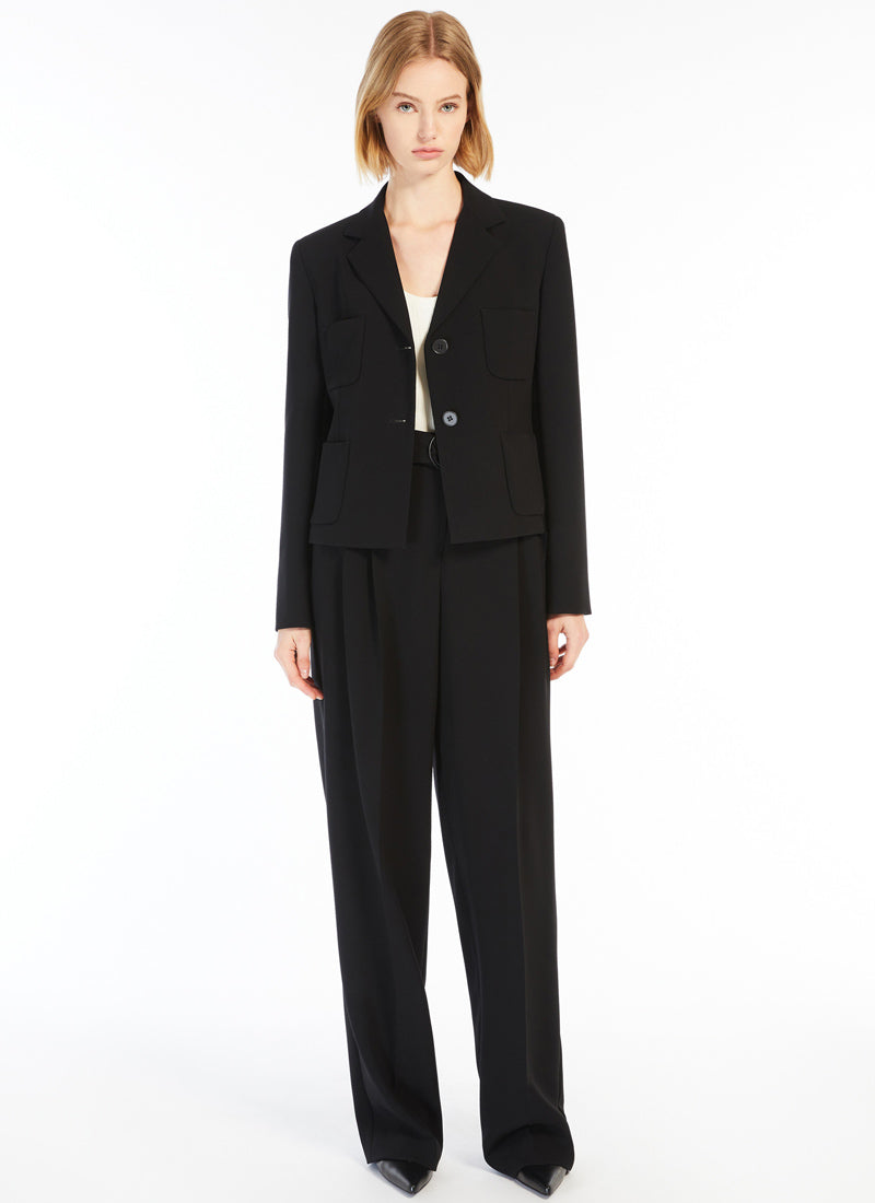 Max Mara Studio Alpino Cady Single-Breasted Blazer