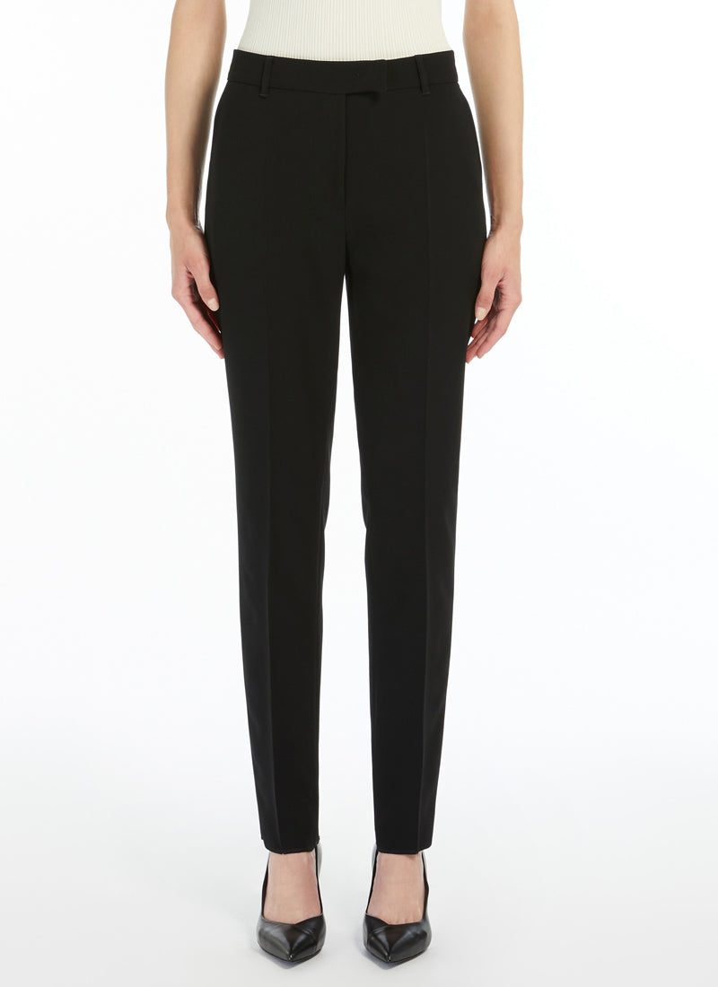 Max Mara Studio Jerta Straight-Fit Cady Trouser