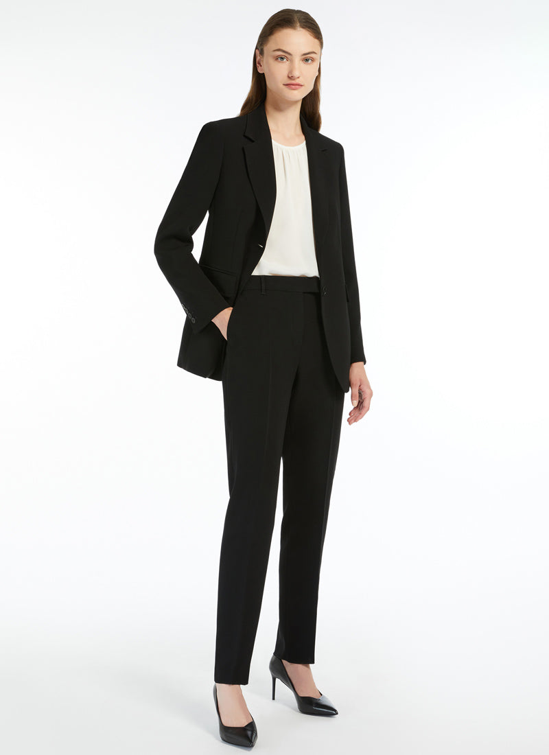 Max Mara Studio Jerta Straight-Fit Cady Trouser
