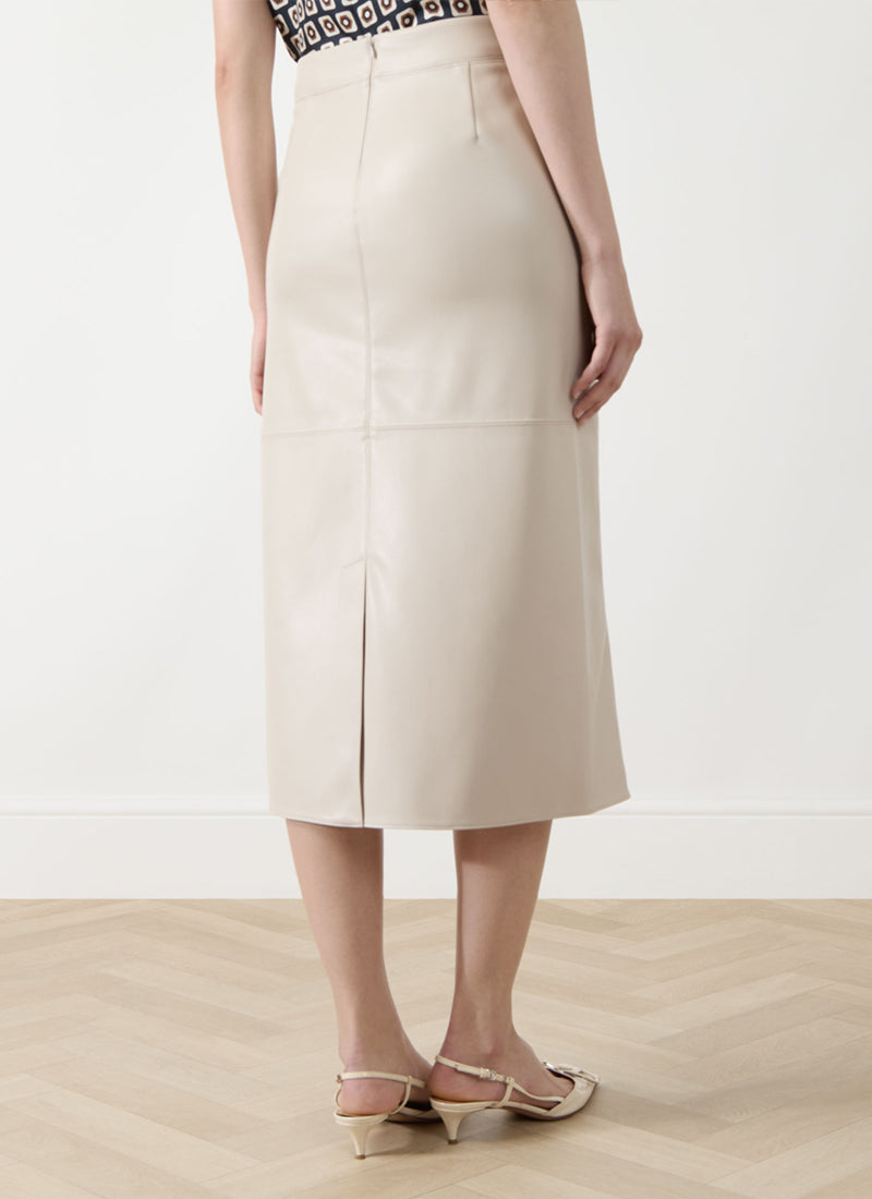 Crisma Faux Leather Skirt