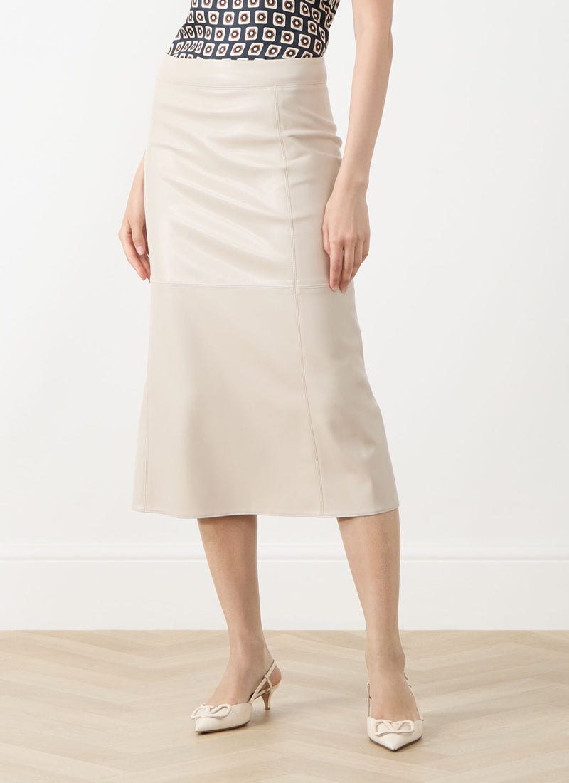 Crisma Faux Leather Skirt